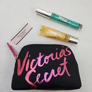 Victoria's secret makeup bag and gloss lot